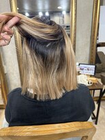 アンフィサンクミル 銀座(AnFye cinq mille)&nbsp;ブリーチ毛の方を高難易度縮毛矯正で艶髪に変身♪