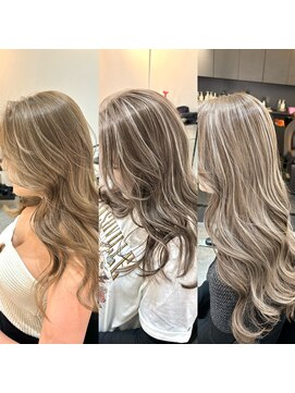 ブレンド 渋谷(BLend) ハイライトカラーマチルダボブインナーグレージュ前髪