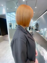 ロンドシエル 横浜(Lond ciel)&nbsp;ハイトーンパステルオレンジ×タッセルボブ【久保田夢美】横浜