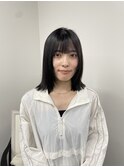 【上條実織】外はねミディアム顔まわりレイヤースタイル