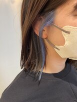 ローネス ギンザ(LONESS ginza)&nbsp;イヤリングカラーインナーカラーブルーカラー銀座ハイライト◎