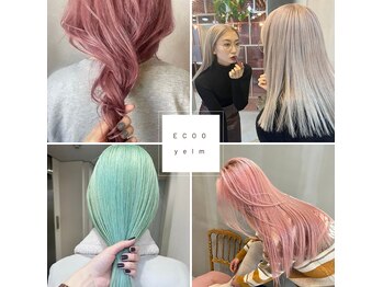 ECOO yelm 心斎橋【ブリーチ/ハイトーン/髪質改善】【エクーエルム】