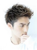 ビジネスヘアスパイキーショートヘアメンズカットメンズパーマ