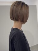 #川越ボブ/ショートヘアハイライト/イルミナカラー/白髪染め