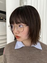 エアー 青山(AIR) 外ハネショートボブ/フェイスレイヤー/顔周りカット/10代.20代