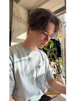 サップ 吹田店(Sup)&nbsp;センターパート/シャドウパーマ/外国人風パーマ/メンズパーマ