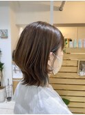 20代30代ナチュラルくびれボブ毛先パーマ艶感結べるボブ