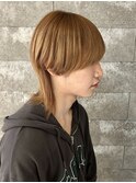 メンズカットメンズウルフマッシュウルフメンズパーマ伊勢崎