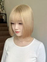 サンク 原宿 表参道(cinq)&nbsp;★ハイトーンダブルカラーミルクティーグレージュピンクベージュ