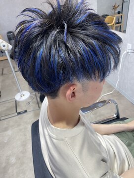 アルファ ヘアー(ALPHA HAIR) メッシュブルーキャップハイライト