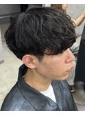スパイキーショート/シャドウパーマ/韓国マッシュ/men's