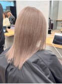 ミルクティーベージュブリーチカラーダブルカラー髪質改善