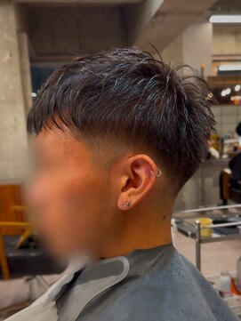 タメ(tame-) サーフカール/フェザーパーマ/ブルーブラック【都賀/メンズ】