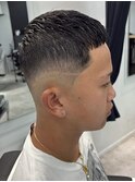バーバーショートラフクロップスキンフェード/渋谷