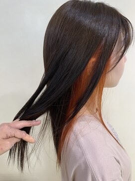 アズールサン 草加西口店(azule-sun) イヤリングカラー,オレンジ,デザインカラー【草加】