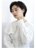 YUKI  黒髪スタイルショートボブアップバング20代30代40代50代