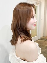 レア 表参道(L'ea)&nbsp;黒髪 クラゲヘアー オリーブグレー 小顔 ココアベージュ