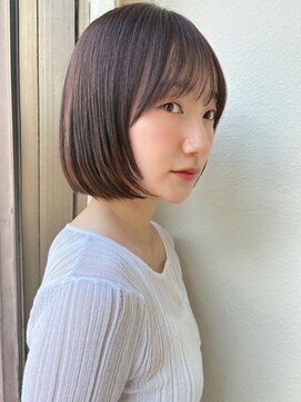 カバーヘアアンドスパ ブリス 浦和(COVER HAIR&SPA bliss) 暗髪愛されショートボブ×小顔/透明感カラー似合わせカットp浦和