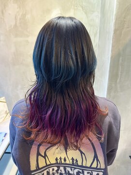 ティティアンバイイザ(titian by IZA) ●ブリーチカラー個性派カラーウルフ派手髪