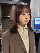 ノラ ヘアーサロン(NORA HAIR SALON)&nbsp;【大久保】ブリーチなし暖色カラー顔まわりレイヤーカット