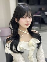 ジーナ 名駅(XENA.)&nbsp;《Kaho》レイヤーカット/韓国ヘア/ブラック