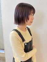 ヴェイン 渋谷(vain)&nbsp;顔周りレイヤーボブ×カシスピンク