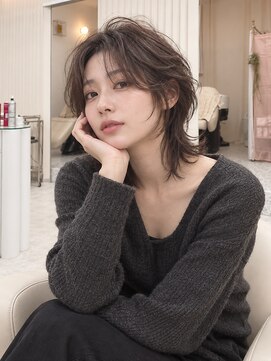 ユイマァル 岡山(YUIMARL) ウルフパーマ★20代30代40代岡山★髪質改善★顔周りレイヤー