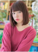 ■スイートカラーで♪小顔前下がりボブ104-13★上尾10代20代30代