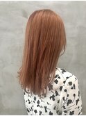 【ACA】ツヤ感アプリコットオレンジピンクのモテガーリー