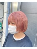 *gumi*サーモンピンク×ボブ
