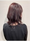 ローグ金町美容室《沙月》　モーヴピンクのツヤカラー
