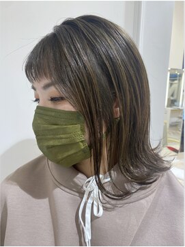 ニューヨークニューヨーク なんば道頓堀店(NYNY) ハイライトたくさん!透明感オリーブグレージュ