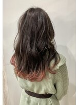 ホワイト 梅田(white)&nbsp;裾カラー★ピンク