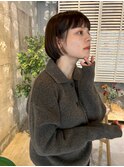 ワイドバング小顔ボブ