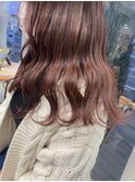 ピンクブラウン/透明感/髪質改善/