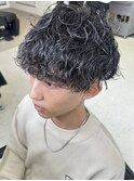 波巻きスパイラルツイストスパイラルパーママッシュメンズヘア