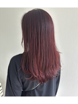 ゴットフロー(GOTTO FLOW) レイヤーカット/極細ハイライト/カシスレッド