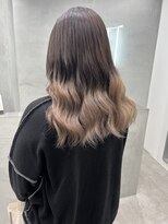 ヘアサロン ドット トウキョウ カラー 町田店(hair salon dot. tokyo color) マチルダボブ/ピンクベージュ/インナーグレージュ/ウルフ/前髪