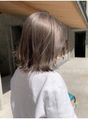 ブリーチなしダブルカラー美髪ブラウンベージュ*ショート