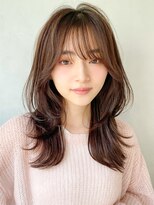 キリ 表参道(kyli) #小顔くびれヘアアプリコットオレンジハイライトカラー