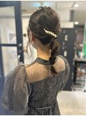 【西梅田堂島北新地】結婚式およばれヘアセット