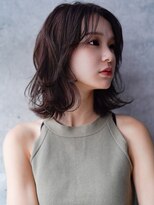 エインアンリー 表参道(AIN.ANLY.) ◯耳かけボブパーマオリーブベージュボブウェーブミディアム小顔