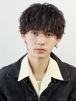 波巻きパーマメンズツイストスパイラルパーマツーブロック
