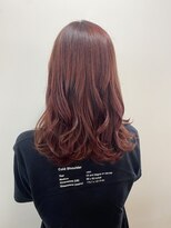 ヘアーアンドメイクアップモパ&nbsp;赤カラー