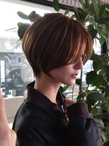 ネイロ バイ ジルブラン 葛西(NeiRo by JIL BLAN) ハイライト白髪ぼかしダブルカラーインナーカラーショートボブ