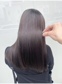 縮毛矯正　髪質改善　ブラウンカラー　艶髪　美髪