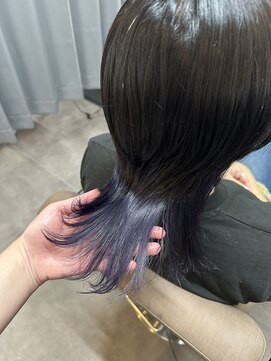 テーラヘアー 成田店(TELA HAIR) インナーカラー×ブルー【TELAHAIR 成田】