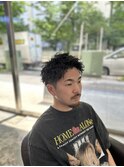 スパイキーショートランダムパーマ