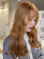 エリマ 調布(elima)&nbsp;ダメージレスなブリーチカラーで作るオレンジカラー！