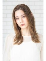 パノラ(PANOLA)&nbsp;センターパート　かきあげスタイル　ロングスタイル